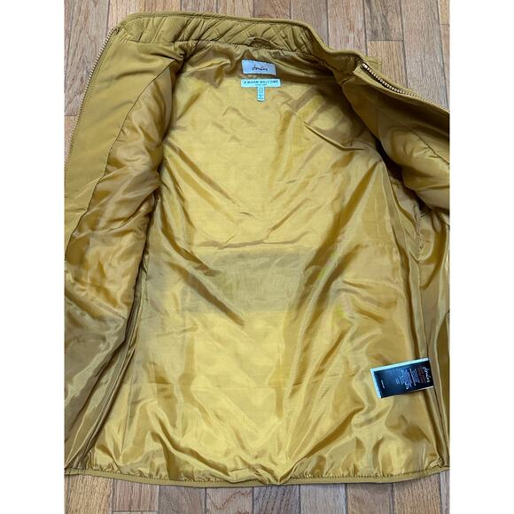 Joules Minx Quilted Vest Golden Mustard Yellow Size 4 NWT - Picture 7 of 11
